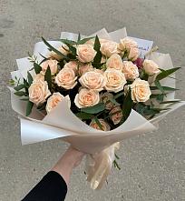 Букет Кремовые розы Латте в Усть-Кишерть