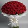 Букет 101 Красная роза Блэк Мэджик в Усть-Кишерть