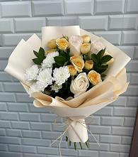 Букет цветов из:  Розы и Хризантемы в Усть-Кишерть