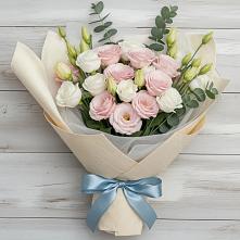 Букет цветов из:  Лизиантусы в Усть-Кишерть