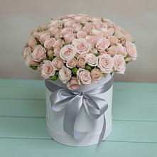 Цветочная композиция из Розы в шляпной коробке #REPLACE_PRED# Усть-Кишерть