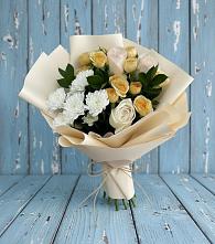 Букет цветов из:  Розы и Хризантемы в Усть-Кишерть