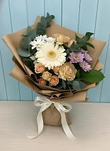 Букет цветов из:  Герберы и Хризантемы в Усть-Кишерть