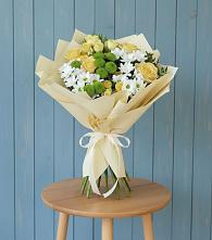 Букет цветов из:  Хризантемы и Розы в Усть-Кишерть