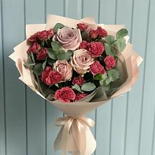 Букет цветов из:  Гвоздики и Розы #REPLACE_PRED# Усть-Кишерть