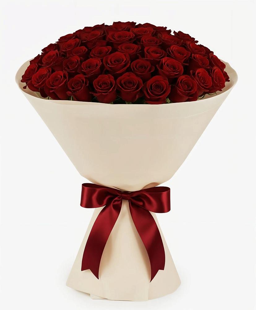 Букет 101 Бордовая роза Блэк Бакарра в Усть-Кишерть